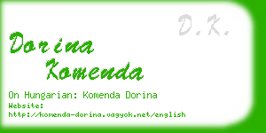 dorina komenda business card